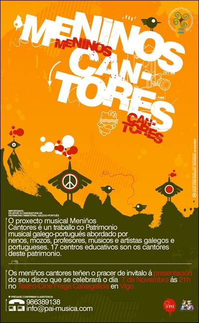 O luns 7 de novembro presentase en Vigo o libro-disco-dvd “Meniños Cantores”